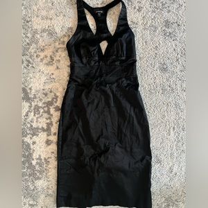 Silk V Neck Bebe Dress
